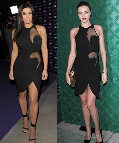 Kim Kardashian In Herve Leger 2014 New Black Dress