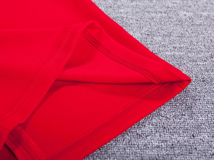 Herve Leger Red Cut Out Bandage Dress