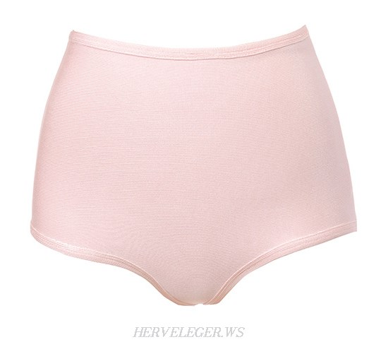 Herve Leger Pink Cut Out Studded Skirt
