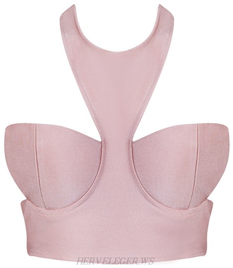 Herve Leger Nude Halter Bustier Herve Leger Nude Halter Bustier