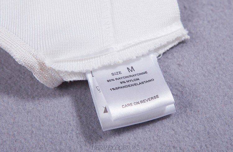 Herve Leger White Mesh Swimsuit