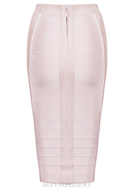Herve Leger Pink Pencil Skirt