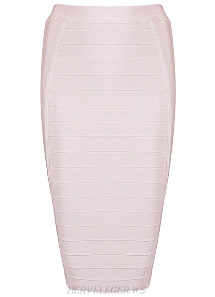 Herve Leger Pink Pencil Skirt