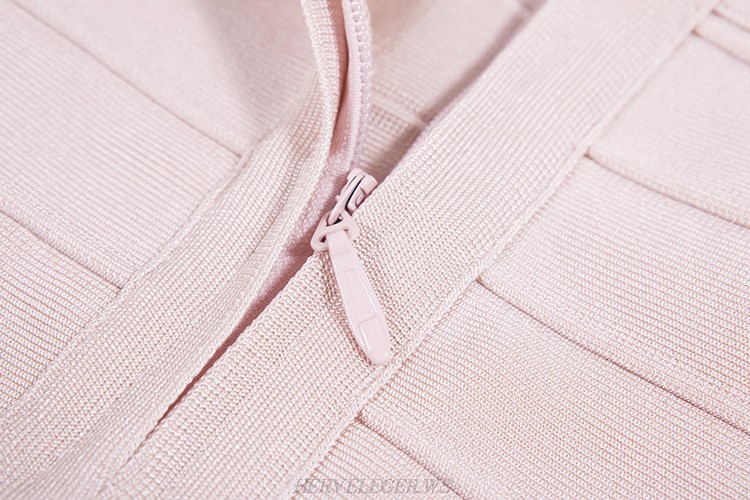 Herve Leger Pink Pencil Skirt