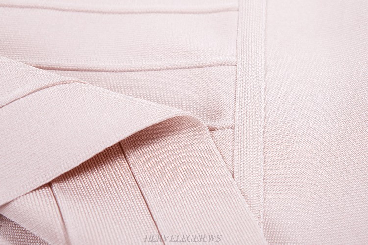 Herve Leger Pink Pencil Skirt
