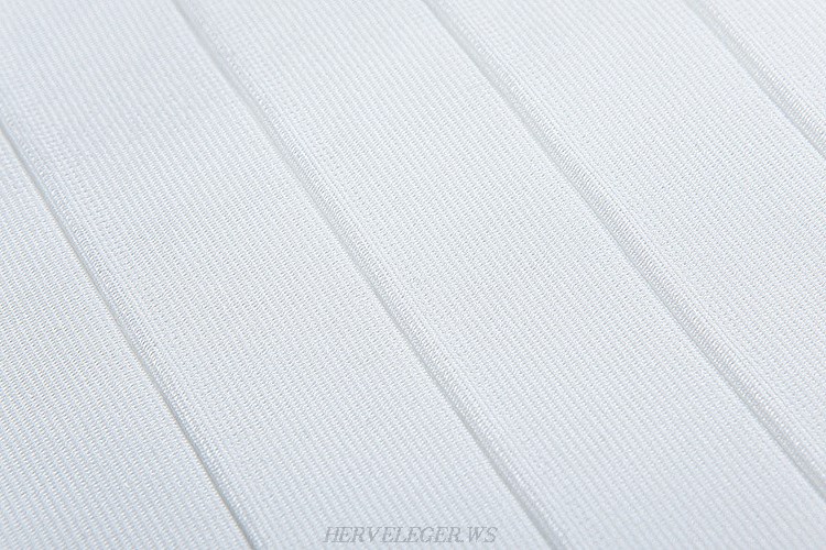 Herve Leger White Mesh Dress