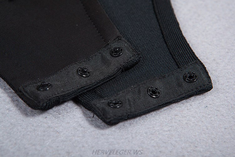 Herve Leger Black Long Sleeve Zipper Bodysuit