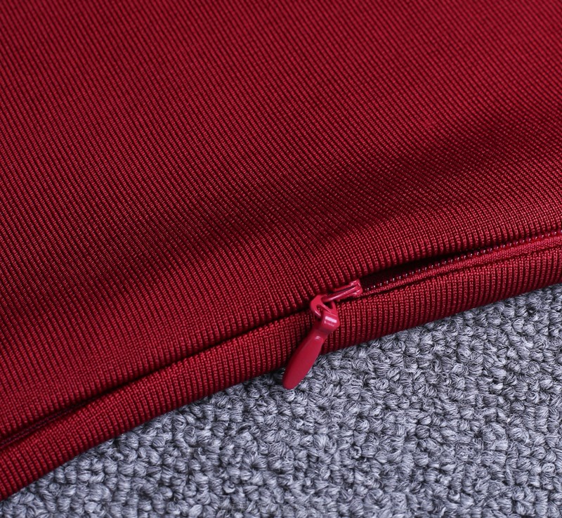 Herve Leger Burgundy Dress