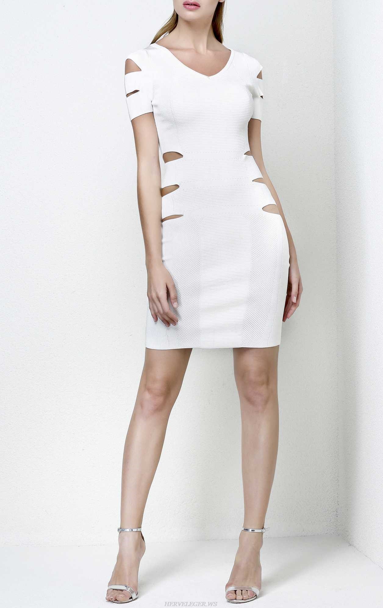 Herve Leger Cutout Knit Dress