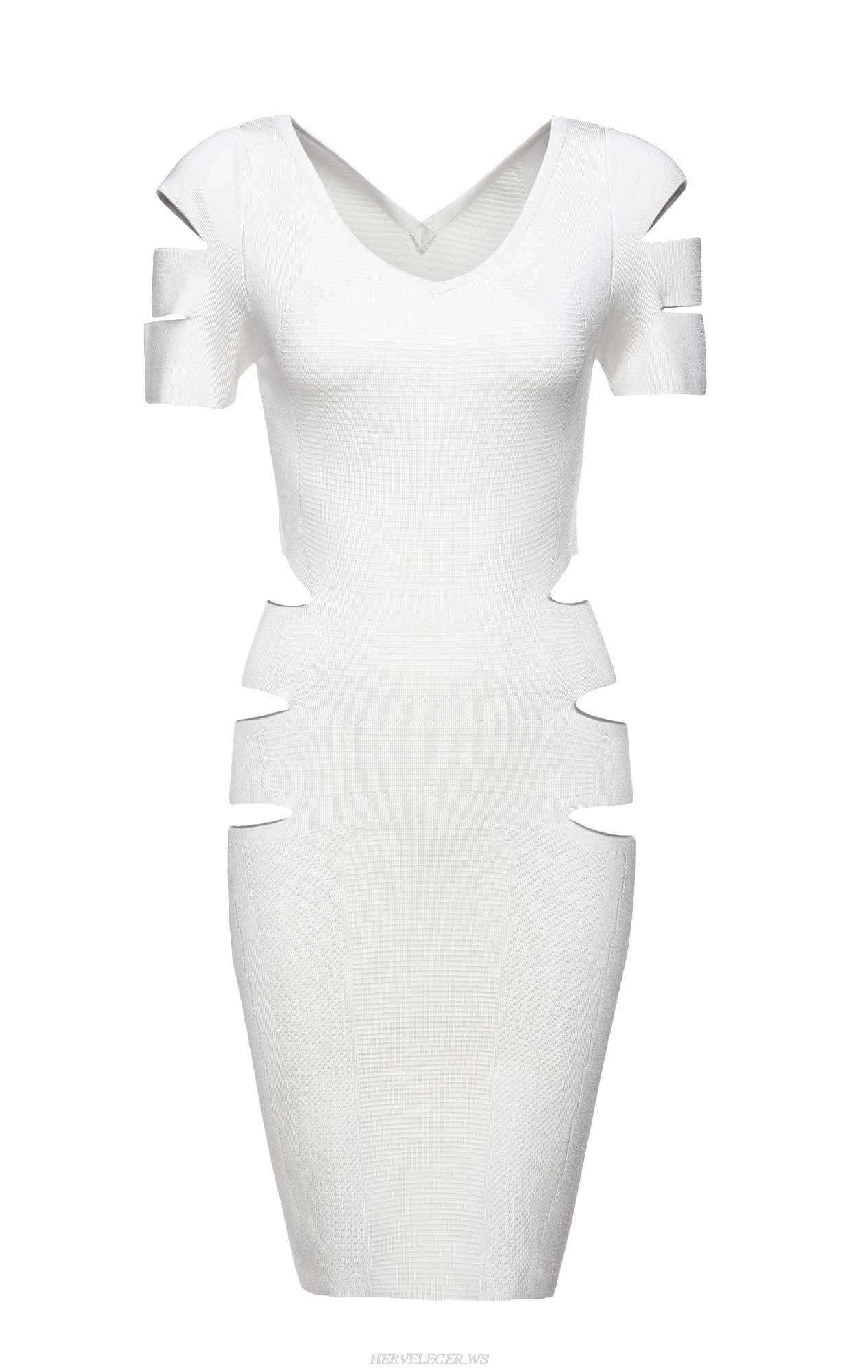 Herve Leger Cutout Knit Dress