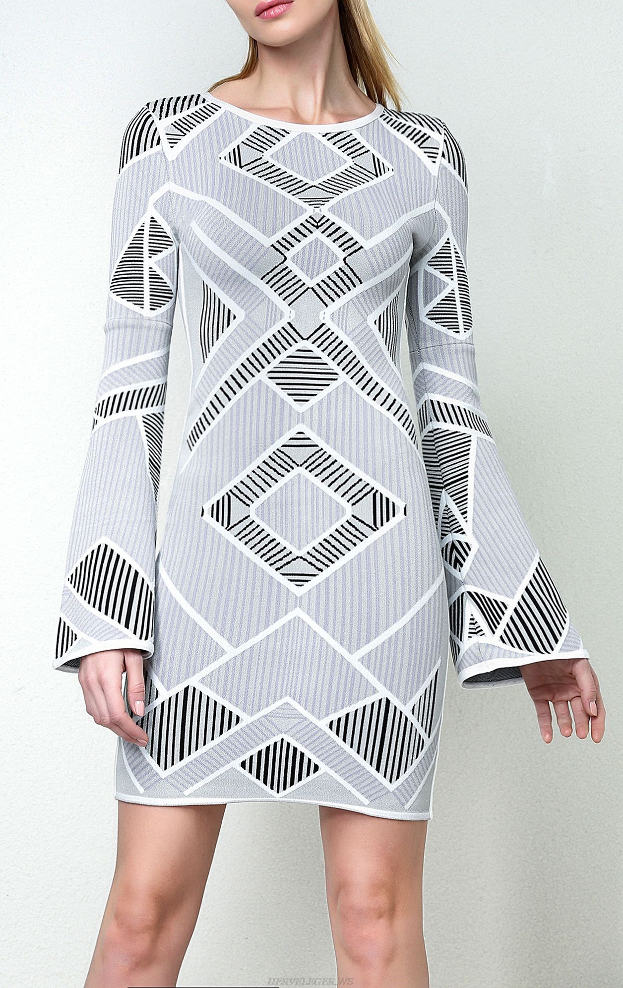 Herve Leger Skyler Diagonal Multicolored Macrame Dress Herve Leger Skyler Diagonal Multicolored Macrame Dress