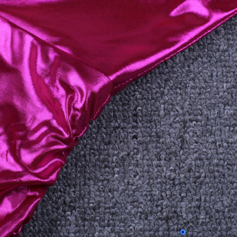 Herve Leger Strapless Fuchsia Long Sleeve Ruched Foil Dress