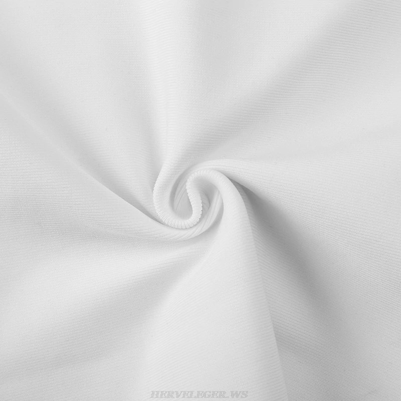Herve Leger White Basic Bandage Dress