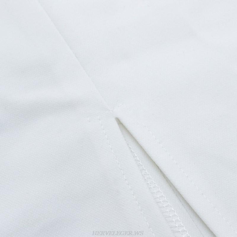 Herve Leger White Lace Dress
