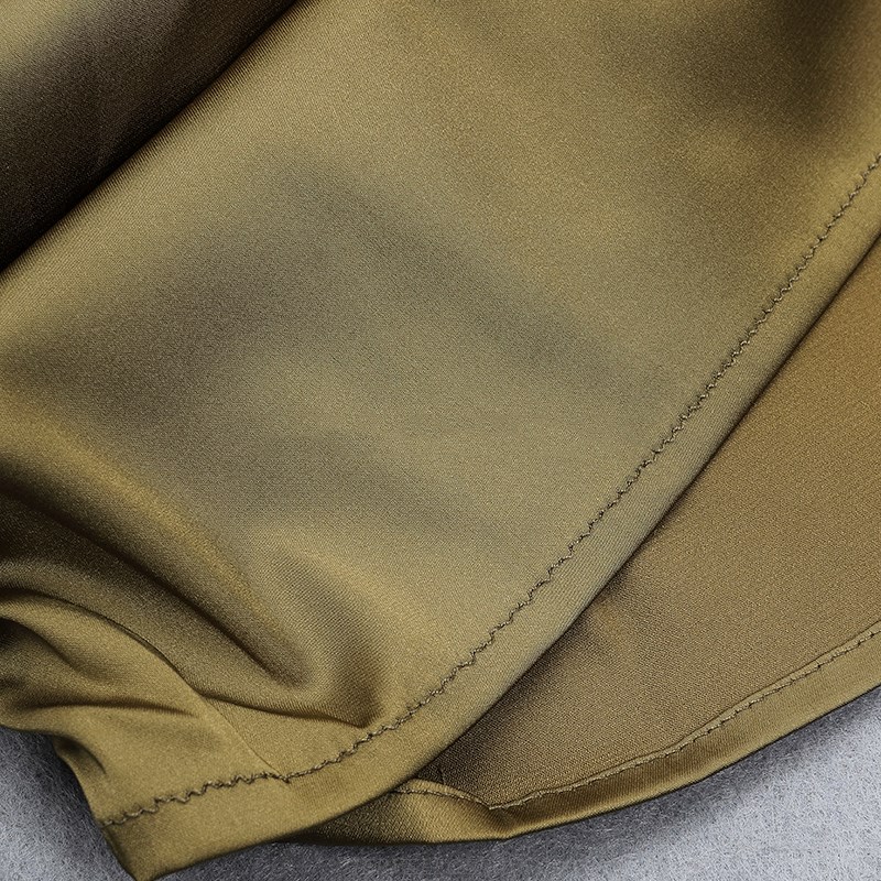 Herve Leger Olive Green Ruched Dress
