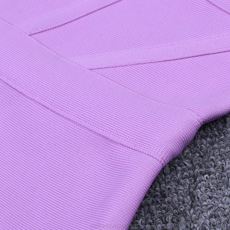 Herve Leger Lilac Strapless Dress