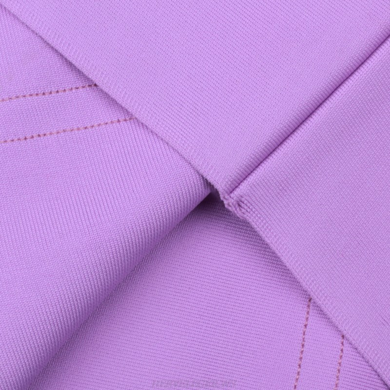 Herve Leger Lilac Strapless Dress