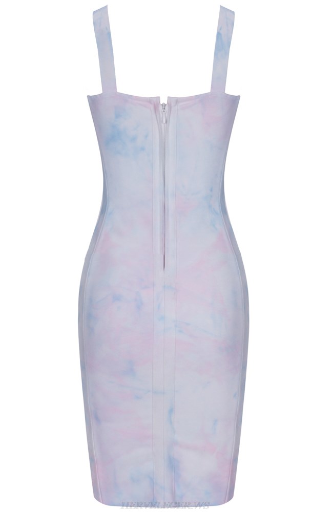 Herve Leger Tie Dye Bustier Dress
