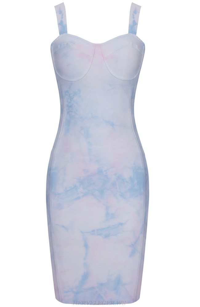 Herve Leger Tie Dye Bustier Dress