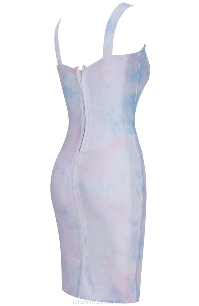 Herve Leger Tie Dye Bustier Dress
