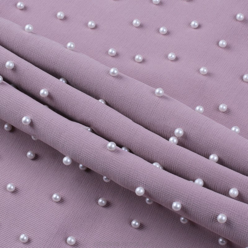 Herve Leger Lavender Long Sleeve Pearl Dress