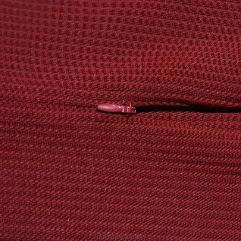 Herve Leger Burgundy Ribbed Dress