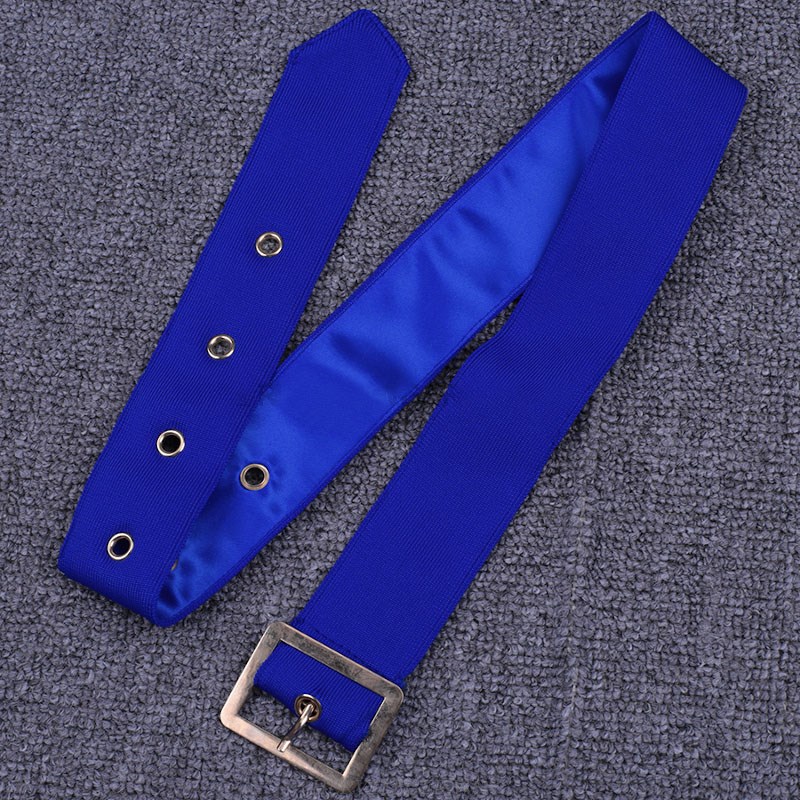 Herve Leger Blue Zip Detail Romper 