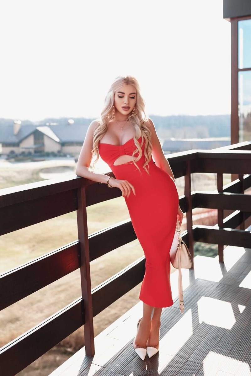 Herve Leger Red Bow Bustier Dress Herve Leger Red Bow Bustier Dress