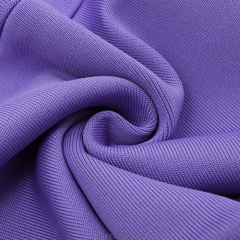 Herve Leger Purple Corset Dress