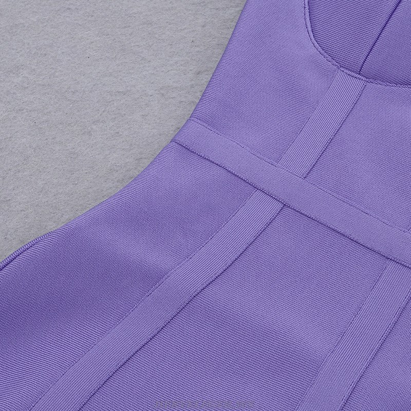 Herve Leger Purple Corset Dress