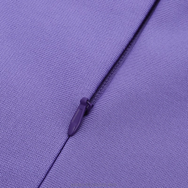 Herve Leger Purple Corset Dress