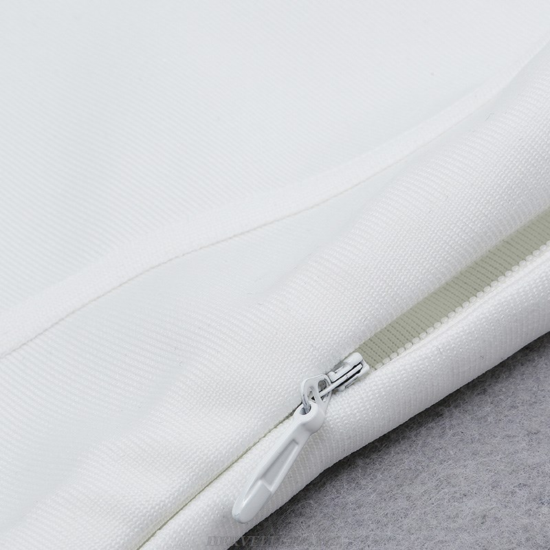 Herve Leger White Strappy Dress