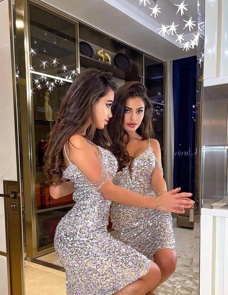 Herve Leger Silver Off The Shoulder Straps Dress