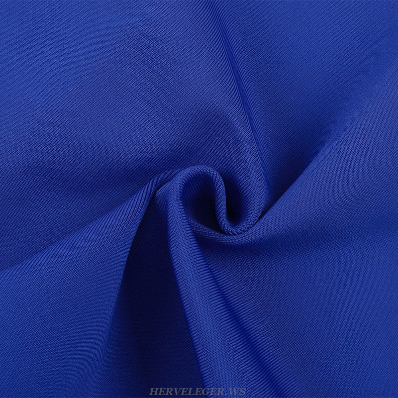 Herve Leger Blue Basic Dress