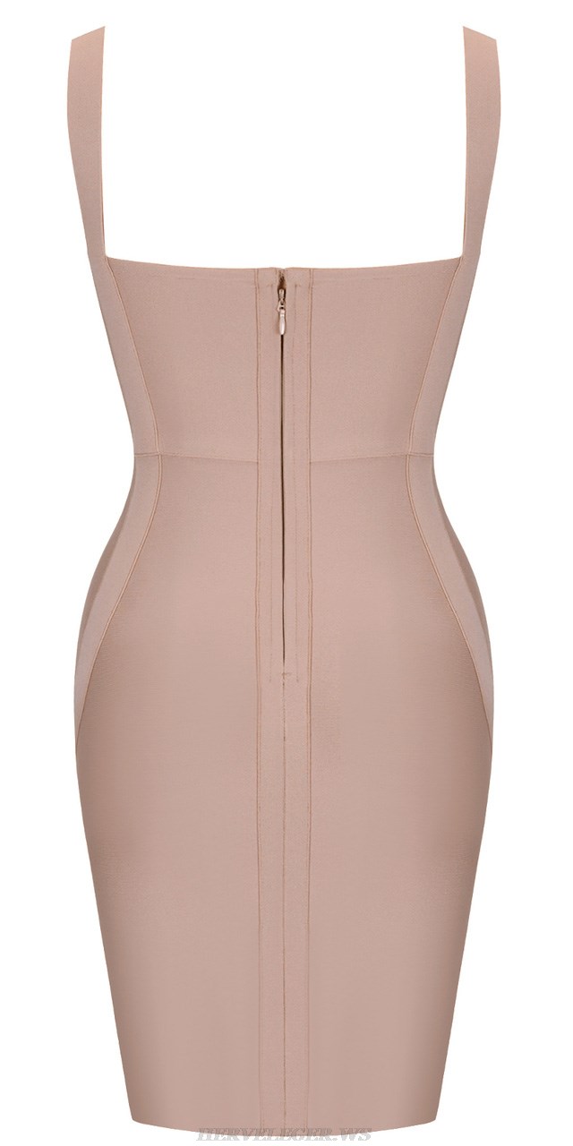Herve Leger Nude Basic Dress