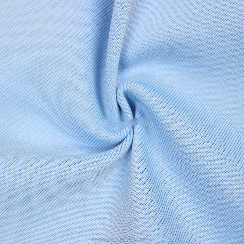 Herve Leger Light Blue Striped Asymmetric Dress