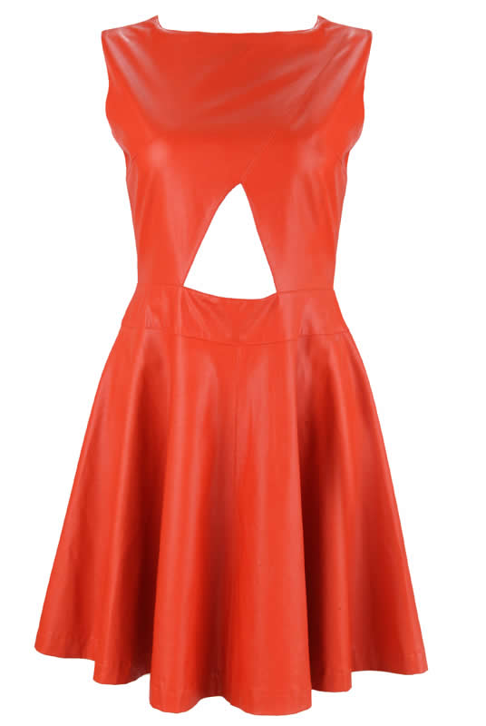 Herve Leger New Style Red Cut Out Dress
