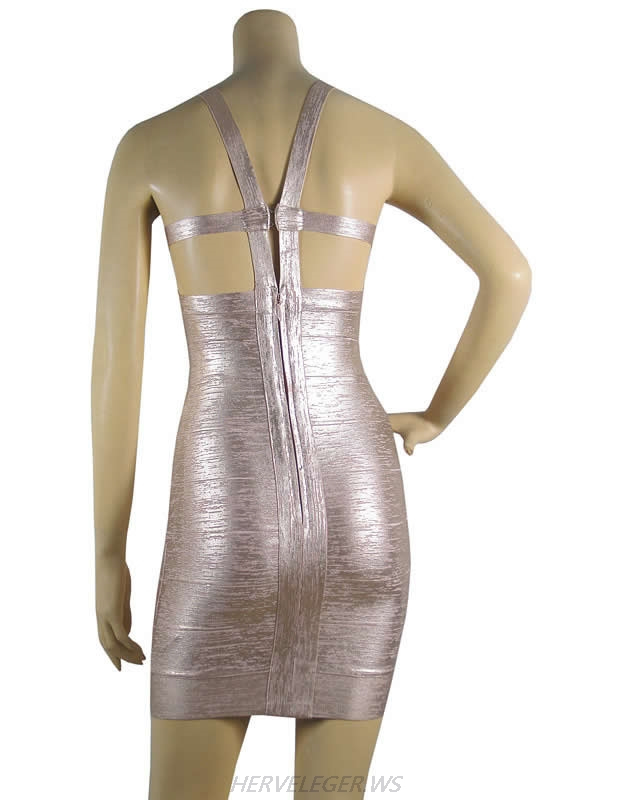 Herve Leger Latest Fashion Multicolor Backless Bandage Dress