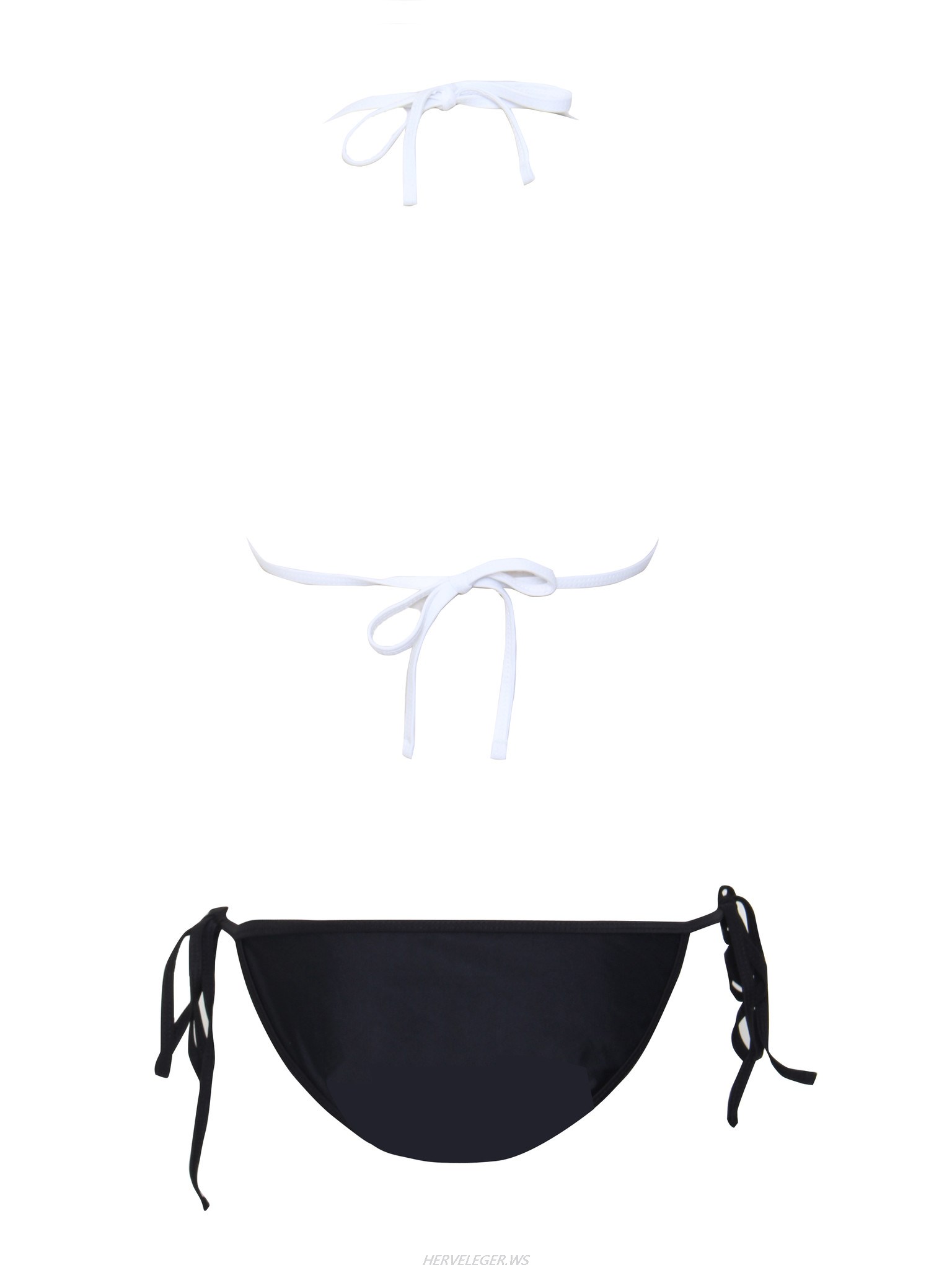 Herve Leger Altagracia Colorblock Two Piece Swimsuit