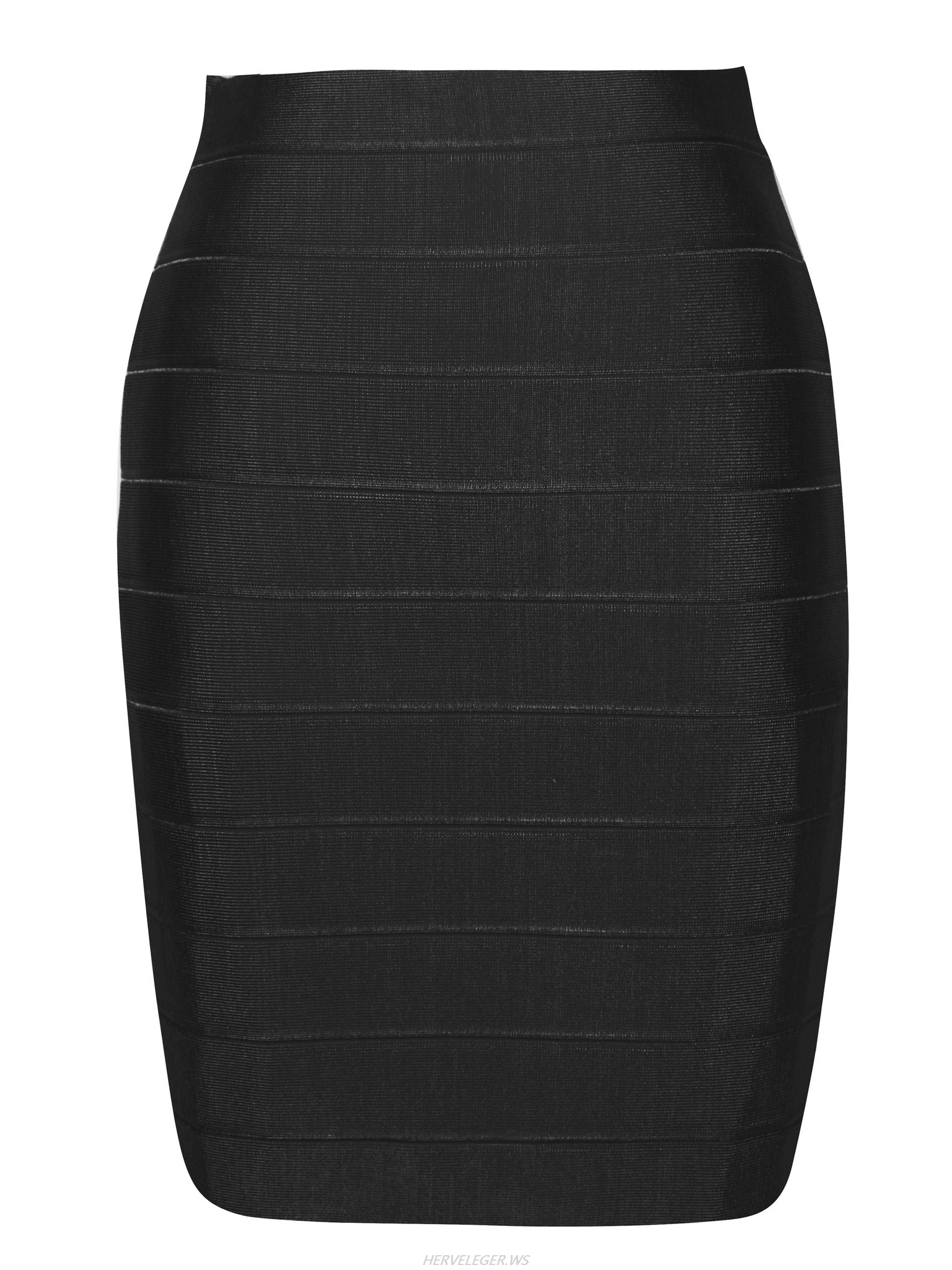 Herve Leger Black Pencil Cut Bandage Skirt