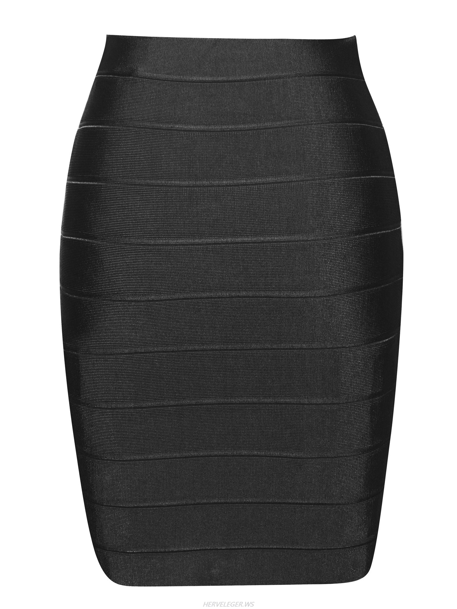 Herve Leger Black Pencil Cut Bandage Skirt