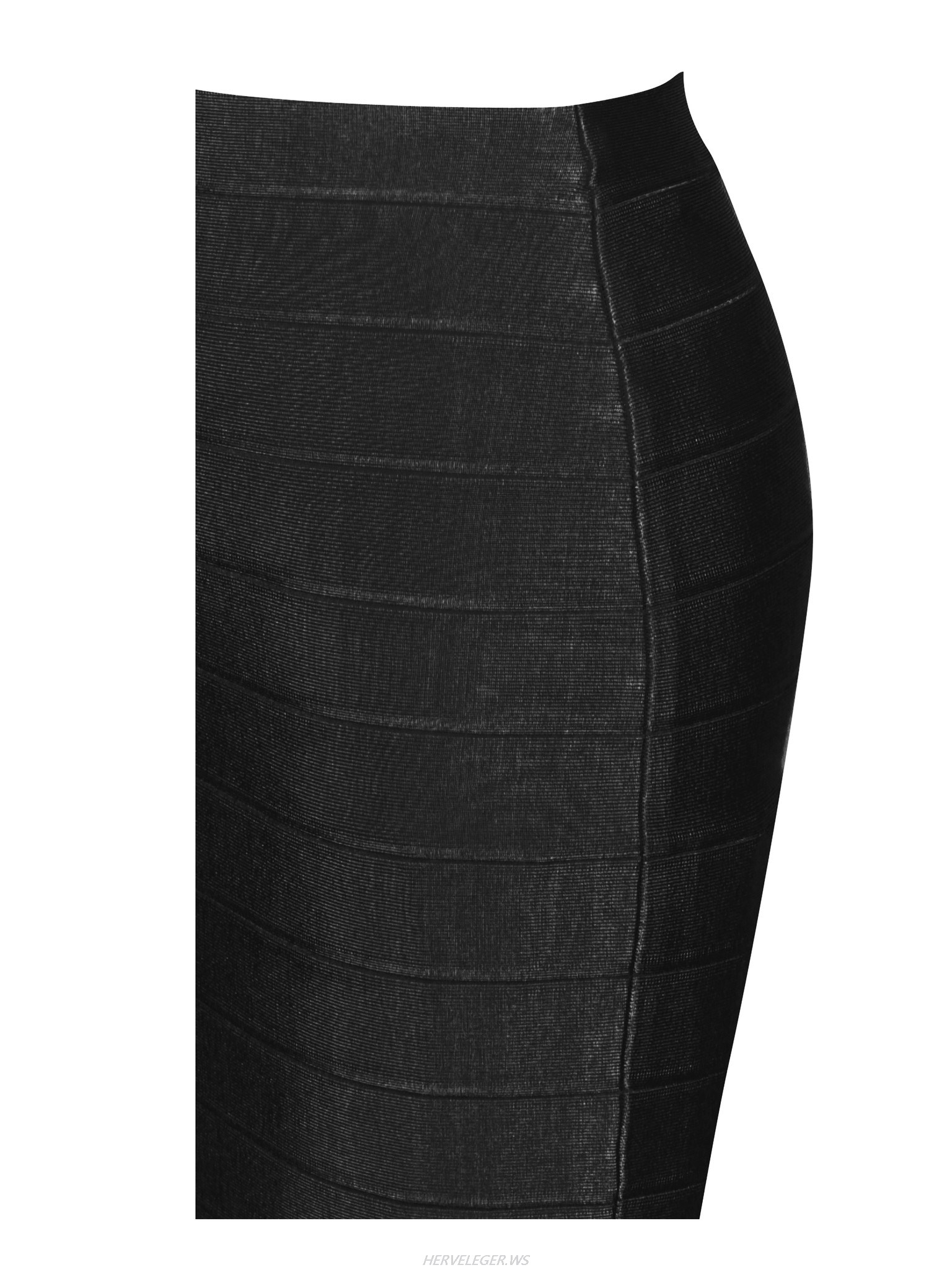 Herve Leger Black Pencil Cut Bandage Skirt
