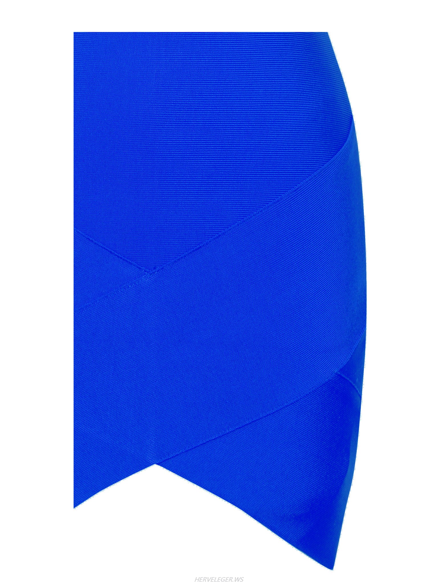 Herve Leger Blue Petal Hem Bandage Skirt