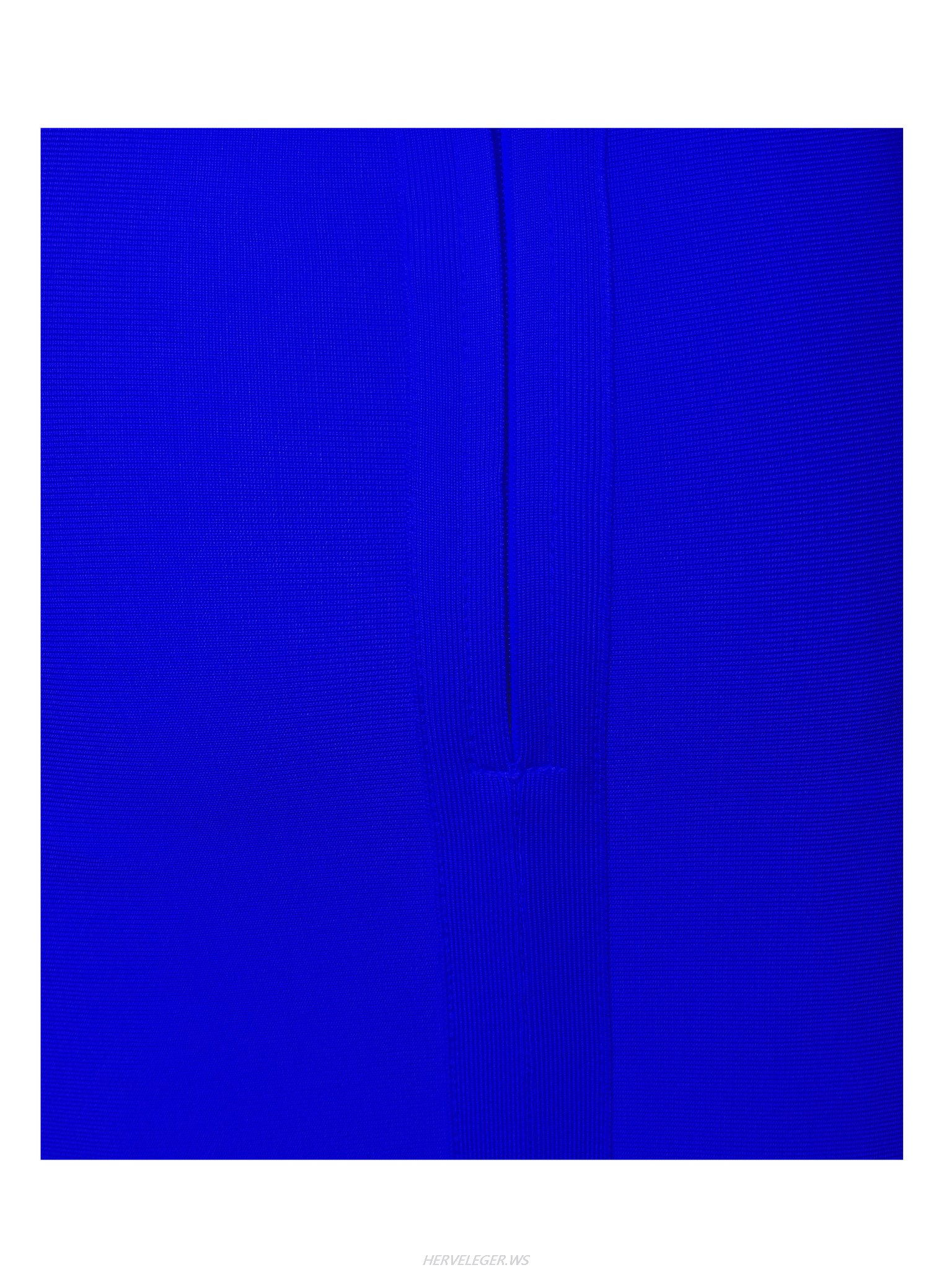 Herve Leger Blue Petal Hem Bandage Skirt