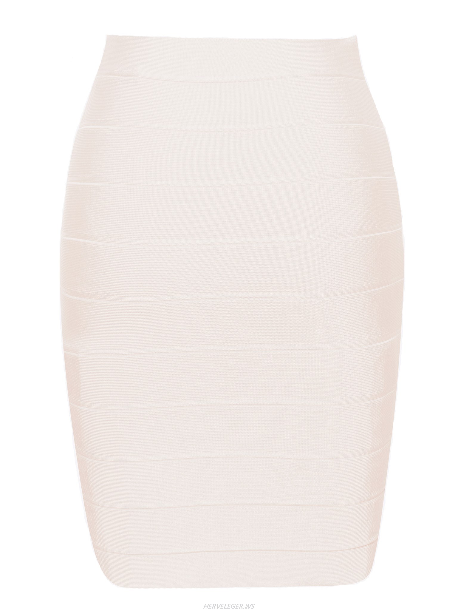 Herve Leger Nude Pencil Cut Bandage Skirt