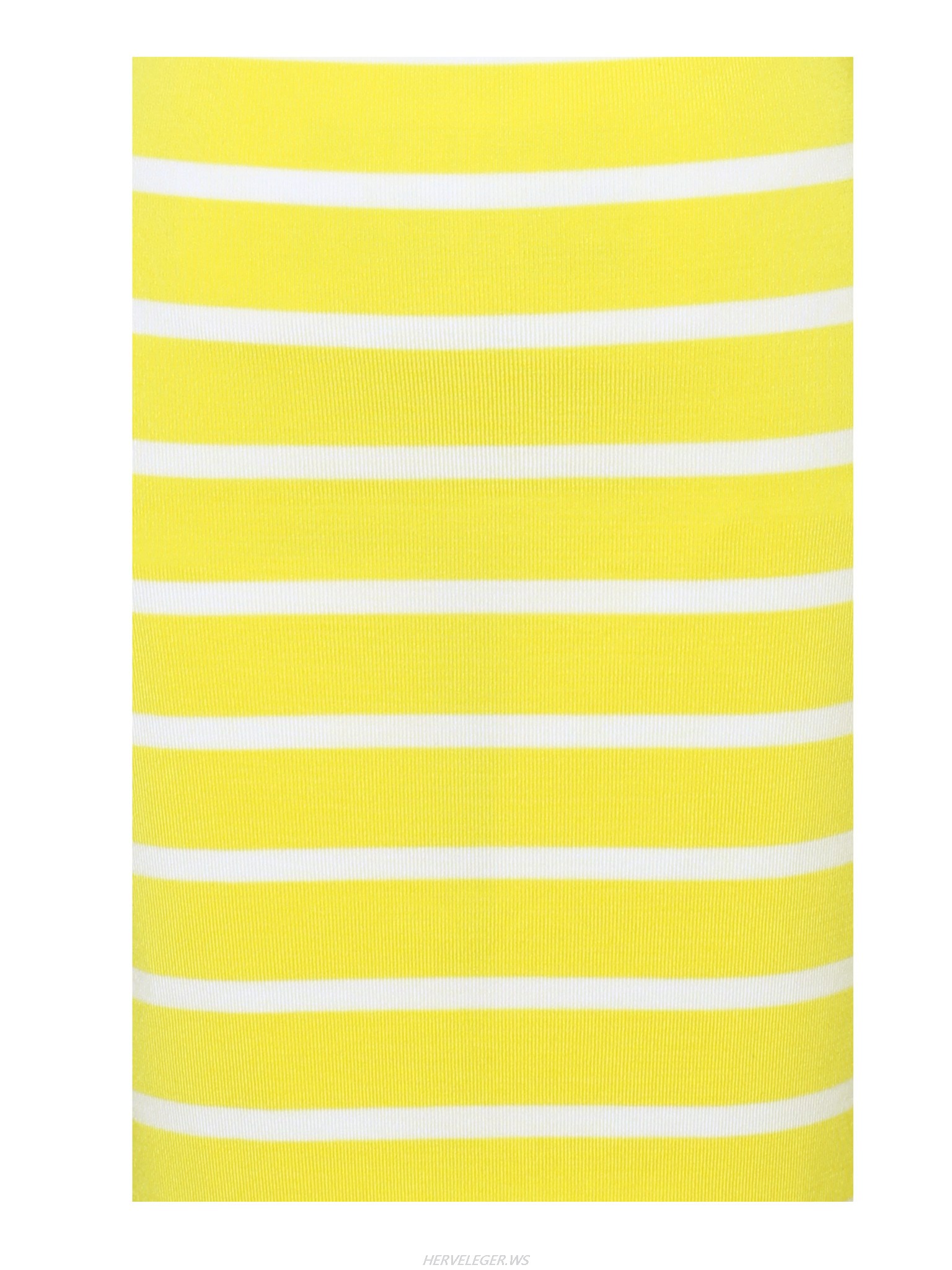Herve Leger Yellow Horizontal Strip Bandage Skirt