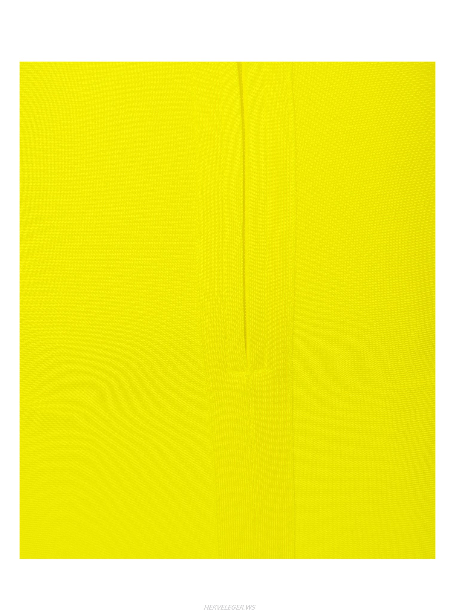 Herve Leger Yellow Petal Hem Bandage Skirt