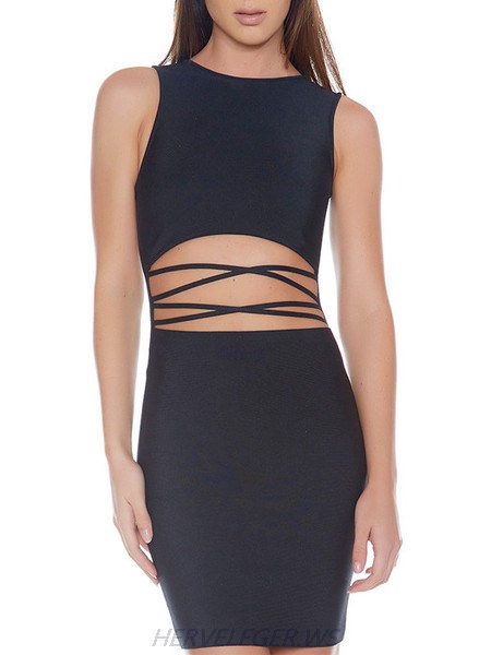 Herve Leger Avery Criss Cross Detail Dress Herve Leger Avery Criss Cross Detail Dress