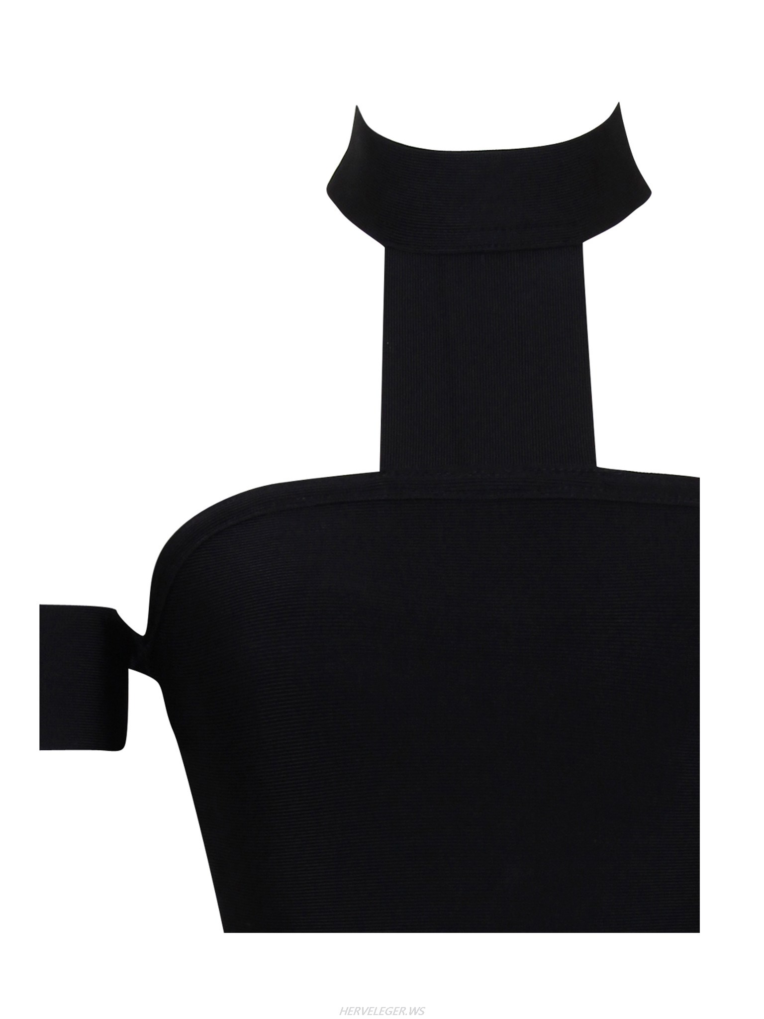Herve Leger Kendra Choker Off Shoulder Dress