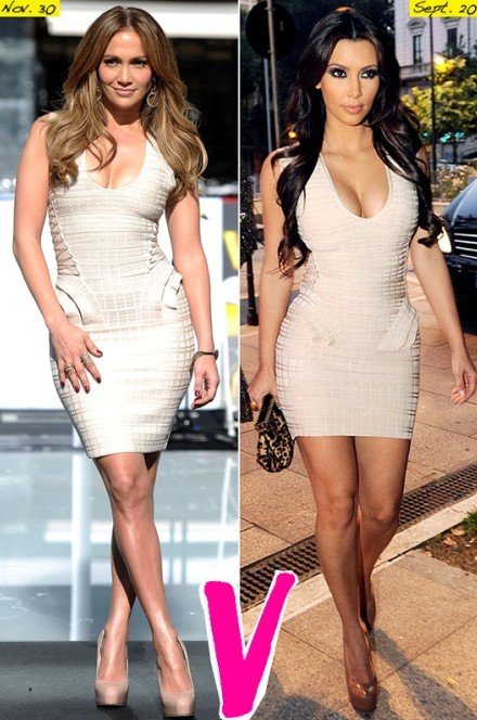 Herve Leger Kim Kardashian Dress White